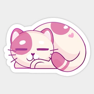 Sleeping kitty Sticker